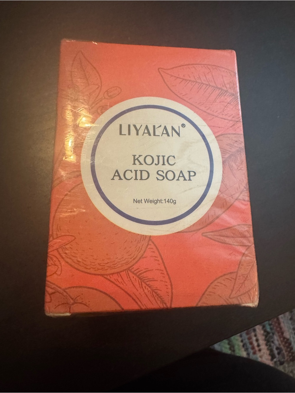 Yala Kojic Acid Soap - Coral-Orange Bar for Brightening Skin